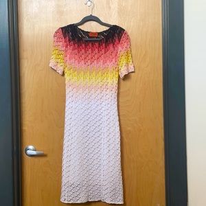 Missoni ombré short sleeve dress